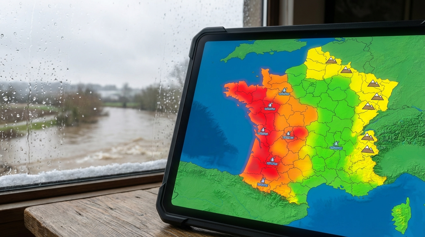 Tempête en alerte : 32 départements français plongés dans une vigilance jaune pour ce jeudi