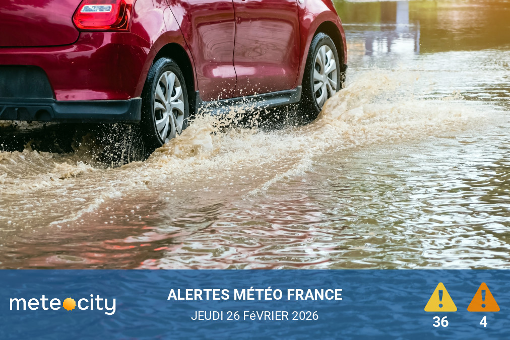 Huit départements menacés d’inondations : Météo-France déclenche une vigilance jaune ce jeudi
