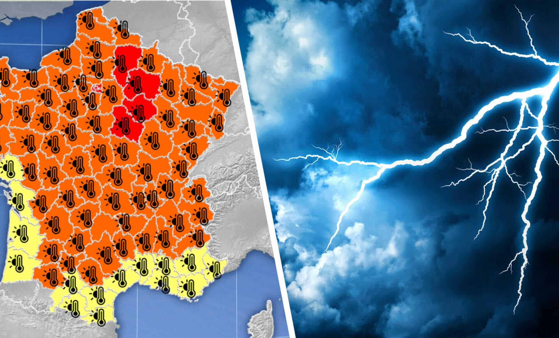 Alerte météo rouge : 9 départements français en danger d’orages violents mercredi